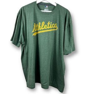 Russell Athletics green‎ Athletics logo mens T-shirt size XXL
